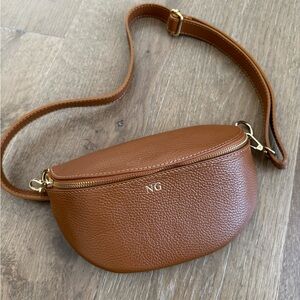Pebble Brown Crossbody Bag
